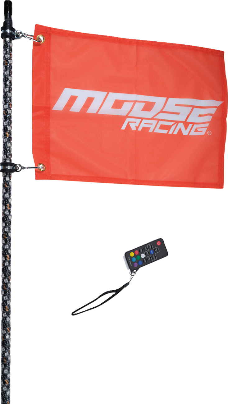 MOOSE RACING 3' Whip Light - RGB - Black SB-RGBR-131-PU