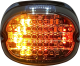 CUSTOM DYNAMICS Taillight w/ Integrated Turn Signal - Top Window - Smoked Lens CD-INT-TL-W-S