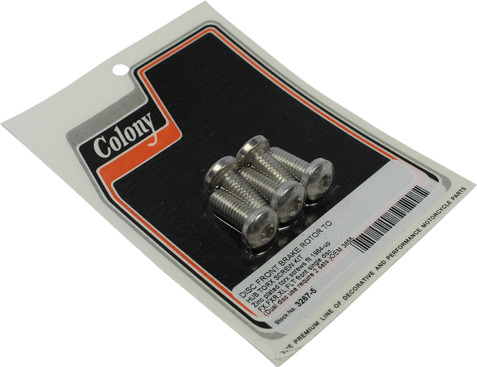 COLONY Screw Kit - Rotor/Head Bolt - Torx® 3267-5