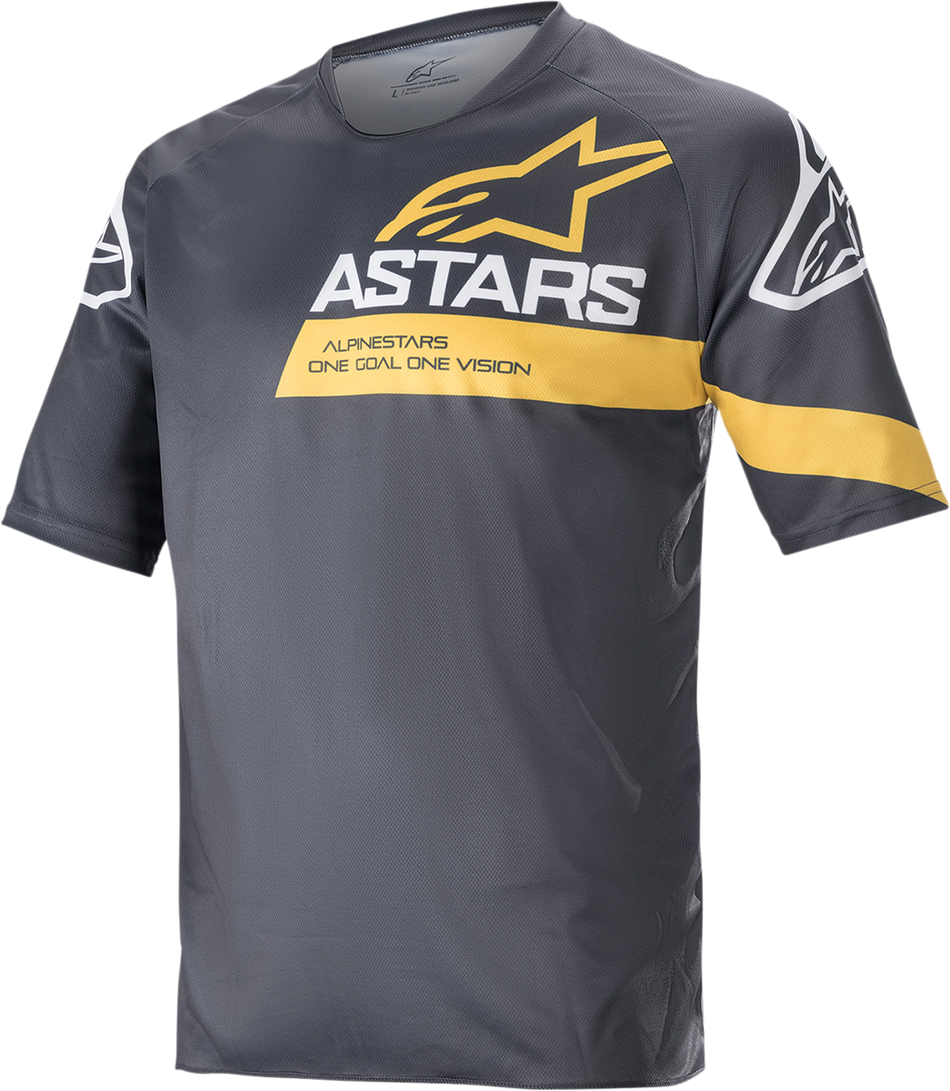 Camiseta ALPINESTARS Racer V3 - Gris/Amarillo - Mediano 1762922-1619-MD 