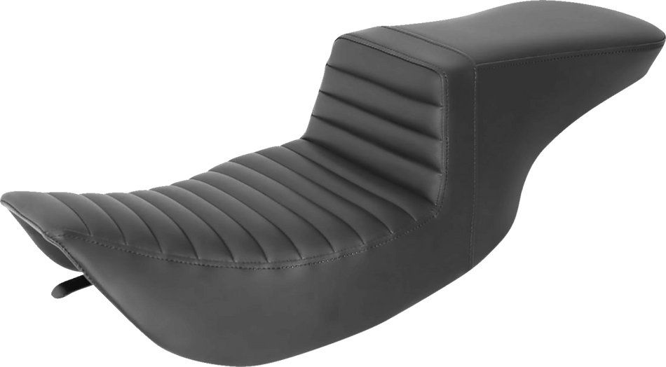 SADDLEMEN Step-Up Seat - Front Tuck-n-Roll - Black - FLH 897-06-191
