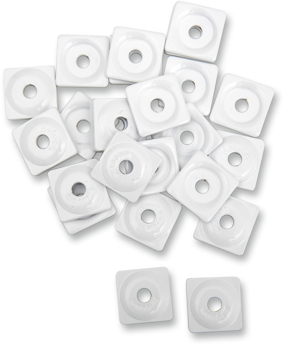 WOODY'S Support Plates - White - 5/16" - 48 Pack ASW2-3815-48