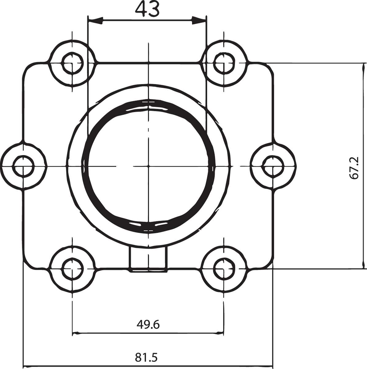 KIMPEX Carburetor Flange - Arctic Cat 301739