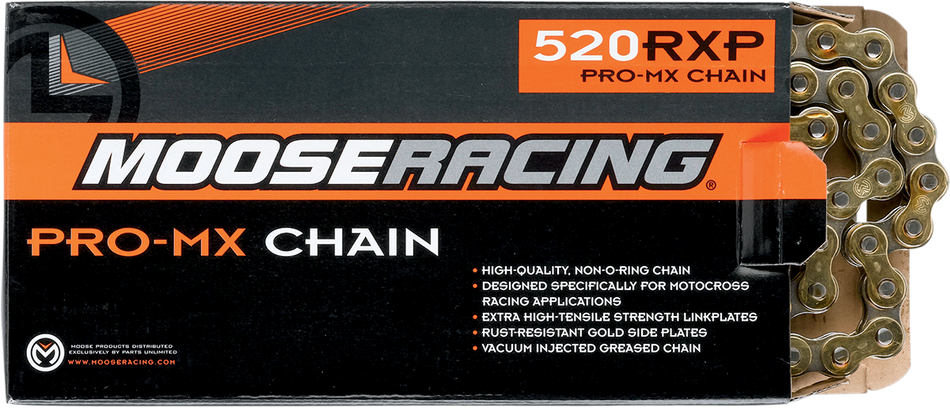 MOOSE RACING 520 RXP - Pro-MX Chain - Gold - 116 Links M574-00-116