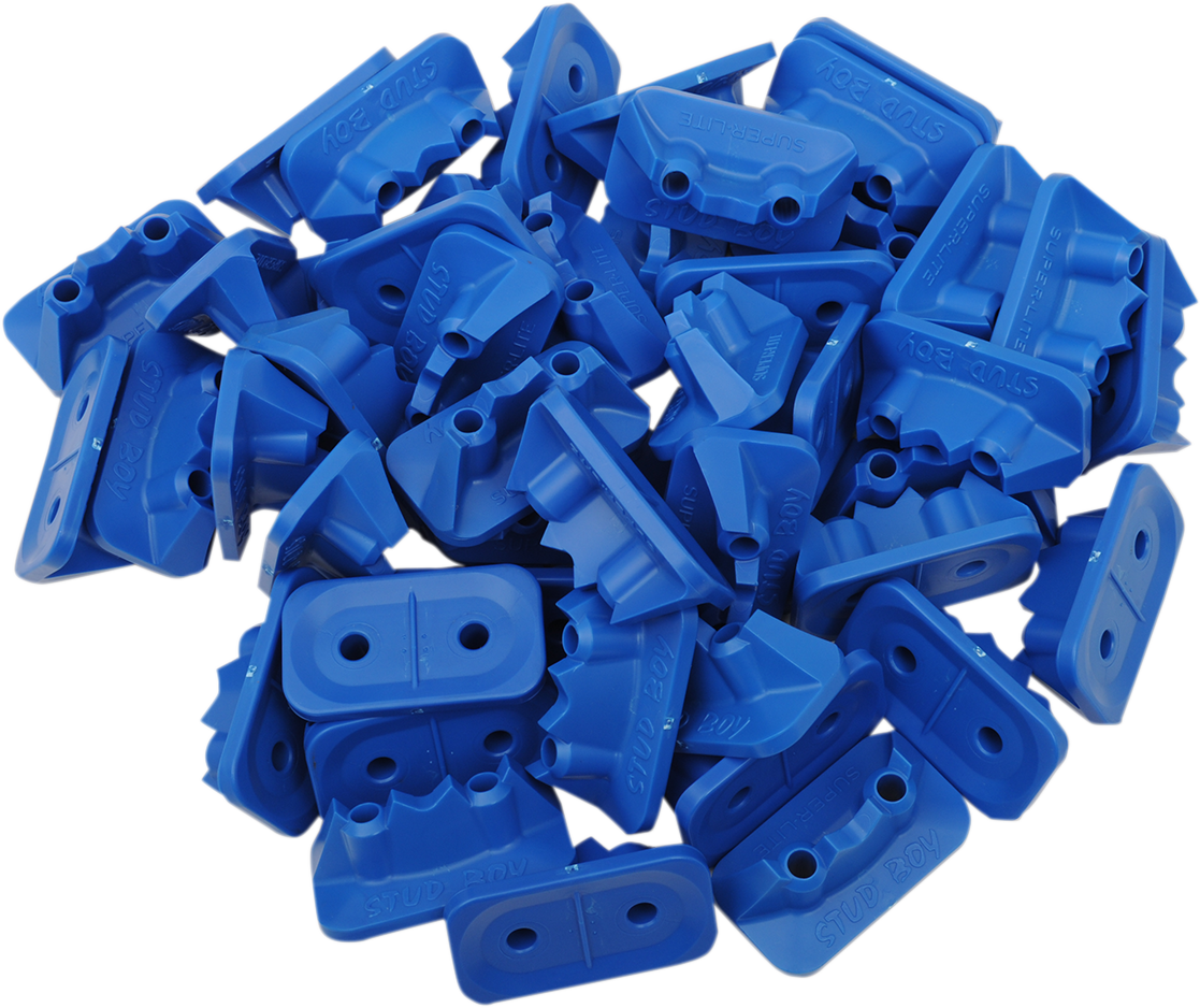 STUD BOY Double Backer Plates - Hi-viz Blue - For 2-Ply - 48 Pack 2522-P2-HVB