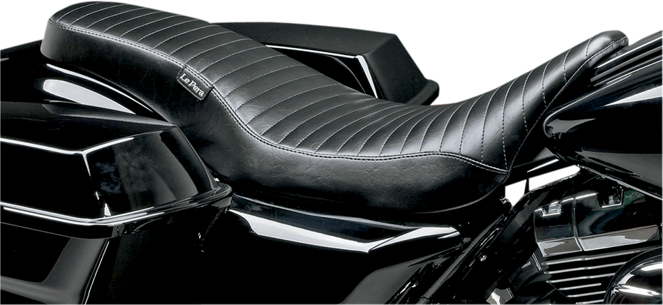 LE PERA Cobra Full-Length Seat - Pleated - Black - FL LK-079PT