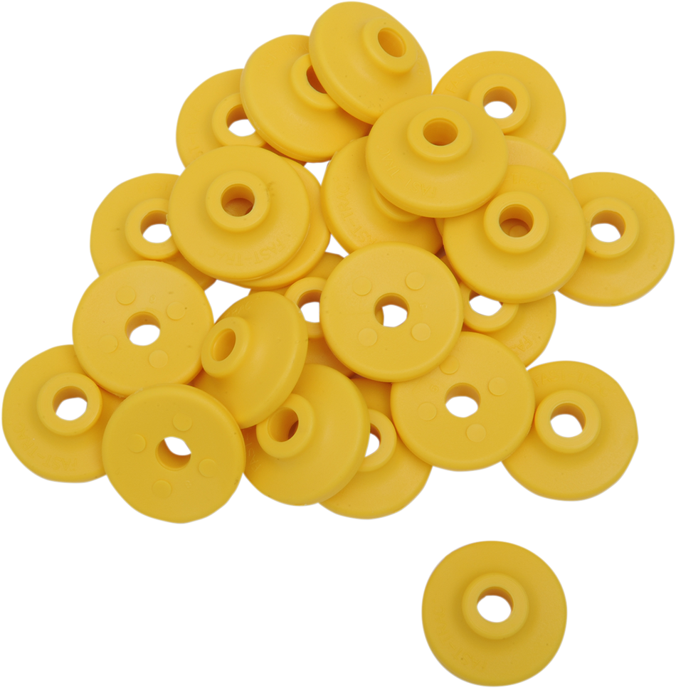 FAST-TRAC Extra Large Backer Plates - Yellow - Round - 24 Pack 607RY-24
