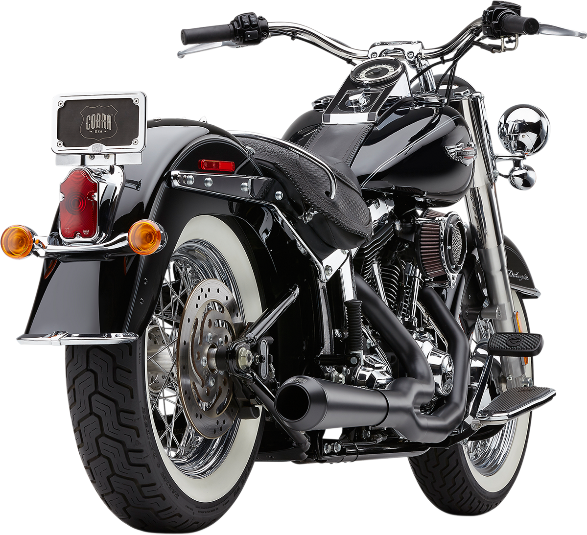 Escape COBRA El Diablo - Negro - Softail '12-'17 N/F FXSB/FXSE MODELOS 6483B 