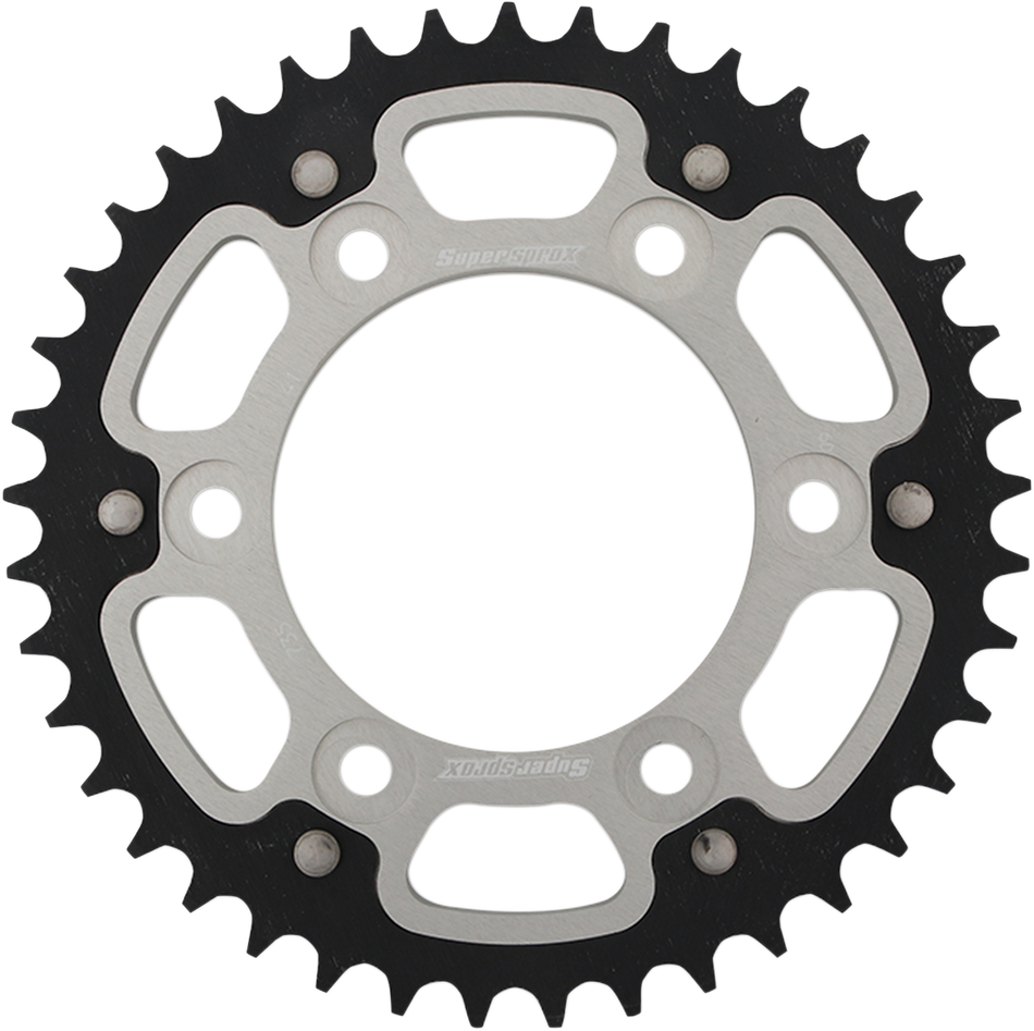 SUPERSPROX Stealth Rear Sprocket - 41 Tooth - Silver - Ducati RST-735-41-SLV