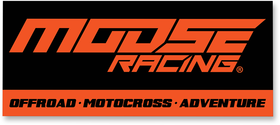 MOOSE RACING Track Banner - 7' - Black 9905-0066