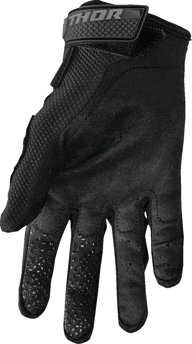 THOR Youth Sector Gloves - Black/Gray - Large 3332-1732