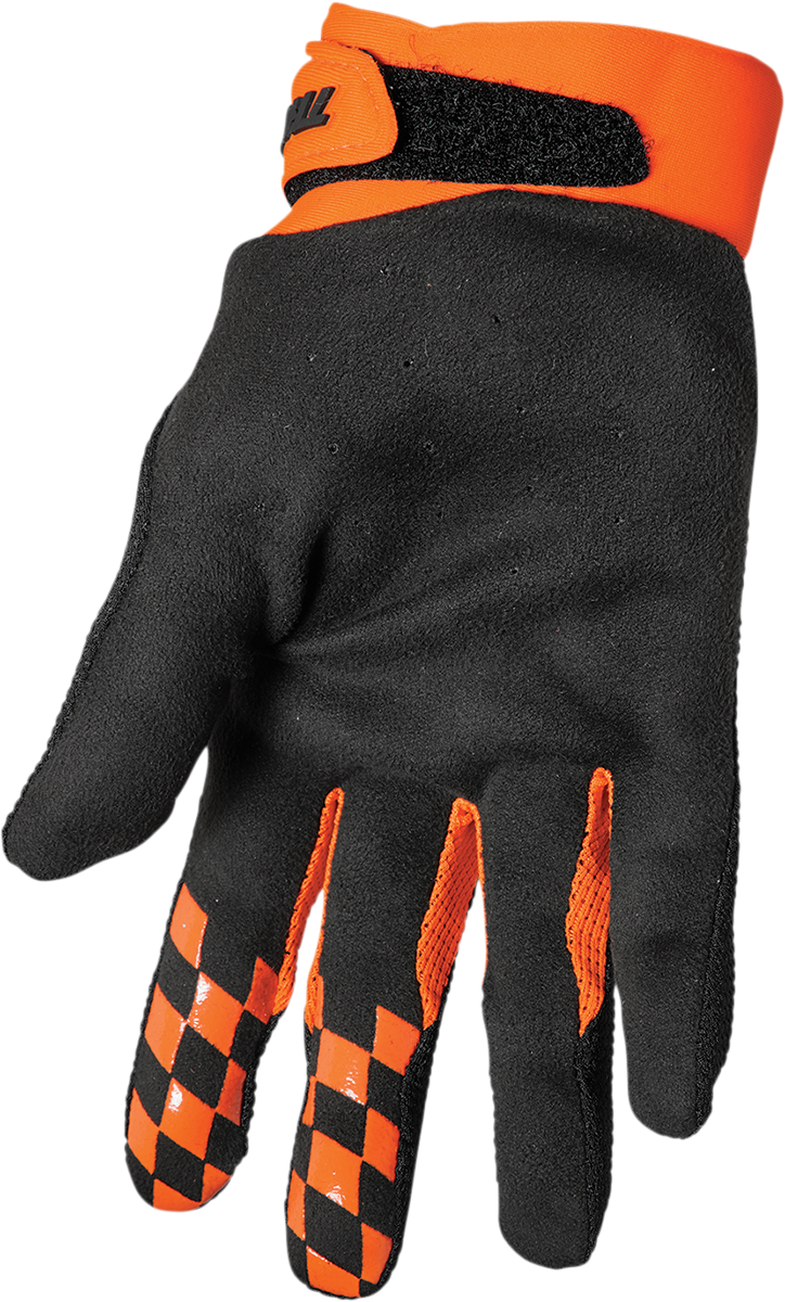 THOR Draft Gloves - Black/Orange - Small 3330-6807