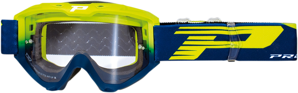 PRO GRIP 3450 Riot Goggles - Yellow Fluo/Navy - Light Sensitive PZ3450GFBL