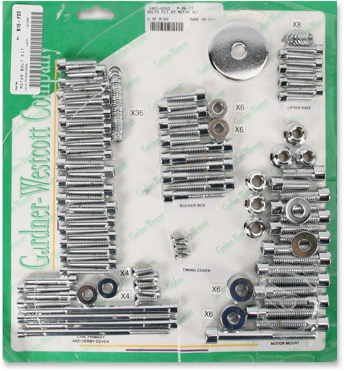 GARDNER-WESTCOTT Bolt Set - Motor - FLHT P-96-77