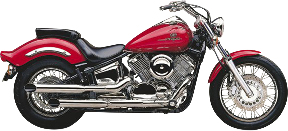 COBRA Slashcut Mufflers - Chrome - V-Star 1100 2167SC