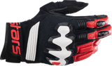 ALPINESTARS Halo-Handschuhe, Schwarz/Weiß/Leuchtend Rot, Größe S, 3504822-1304-S