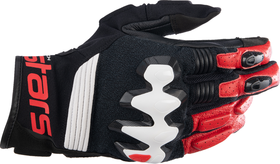 ALPINESTARS Halo Gloves - Black/White/Bright Red - Large 3504822-1304-L