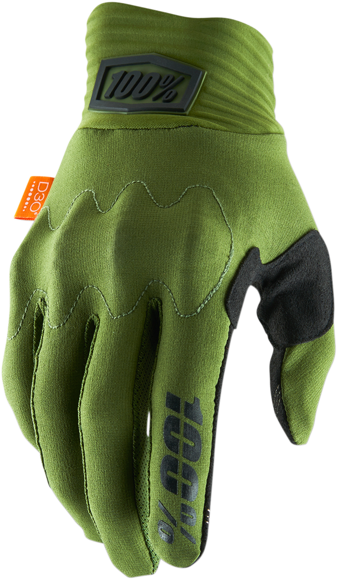 100% Cognito Gloves - Green/Black - Medium 10014-00001