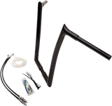 FAT BAGGERS INC. Handlebar Kit - Pointed Top - 16" - Black 909316-B