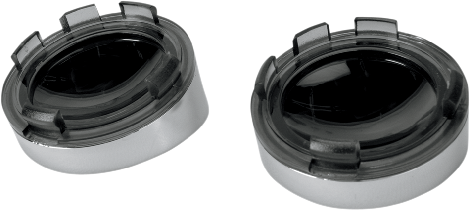 DRAG SPECIALTIES Visor-Style Bezel/Lenses - Smoke/Mirror L22-6828MC