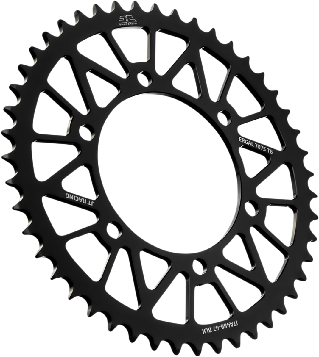 JT SPROCKETS Rear Sprocket - Kawasaki/Yamaha - Black - 47-Tooth JTA486.47BLK