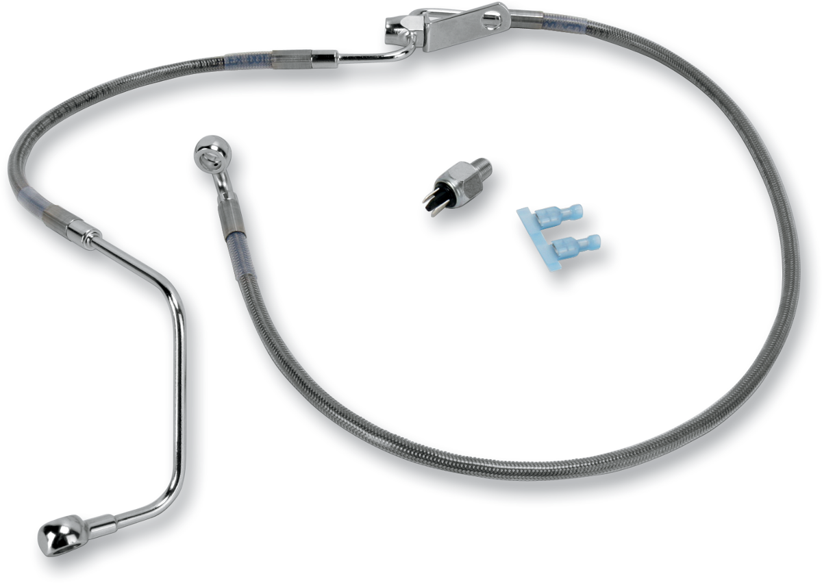 DRAG SPECIALTIES Brake Line - Rear - Stainless Steel 680225