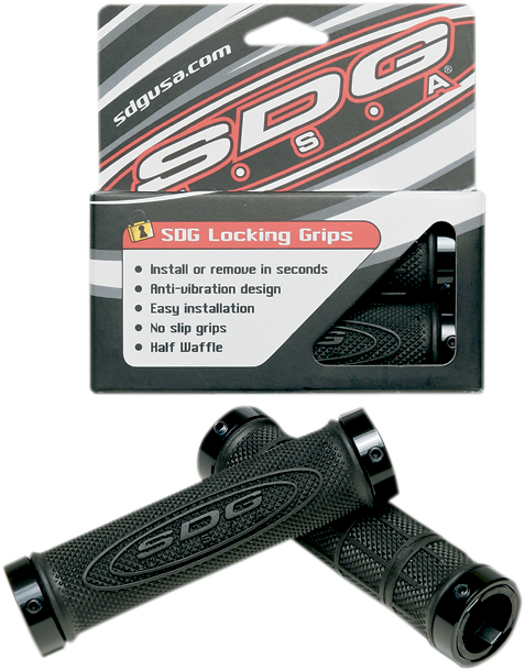 SDG Grips - Locking - ATV - Black 99116