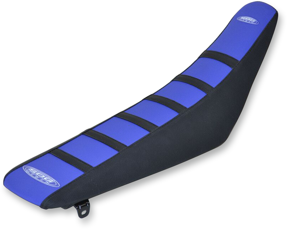 SDG 6-Ribbed Seat Cover - Black Ribs/Blue Top/Black Sides 95916KBK