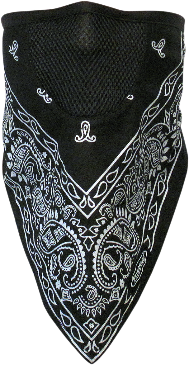 SCHAMPA &amp; DIRT SKINS Facefit Gesichtsmaske - Black Paisley FMV-100 