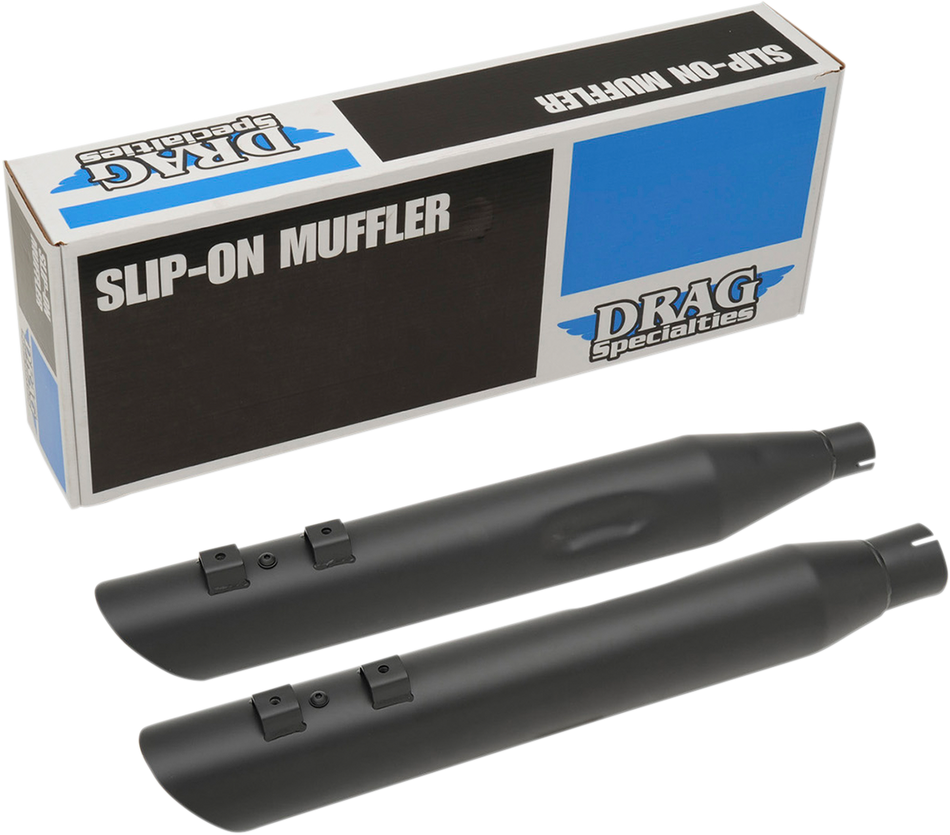 DRAG SPECIALTIES 3.5" Mufflers for FL - Black ACTUALLY 3.5" H00964