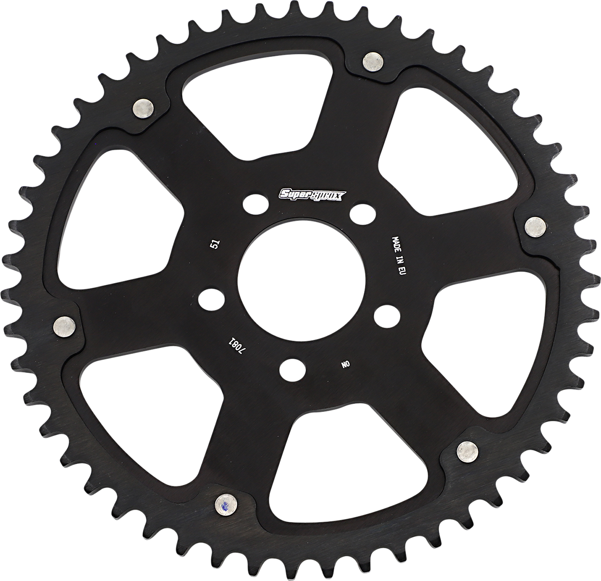 SUPERSPROX Sprocket - Rear - Stealth/Black - 51 Tooth RST-7081-51-BLK