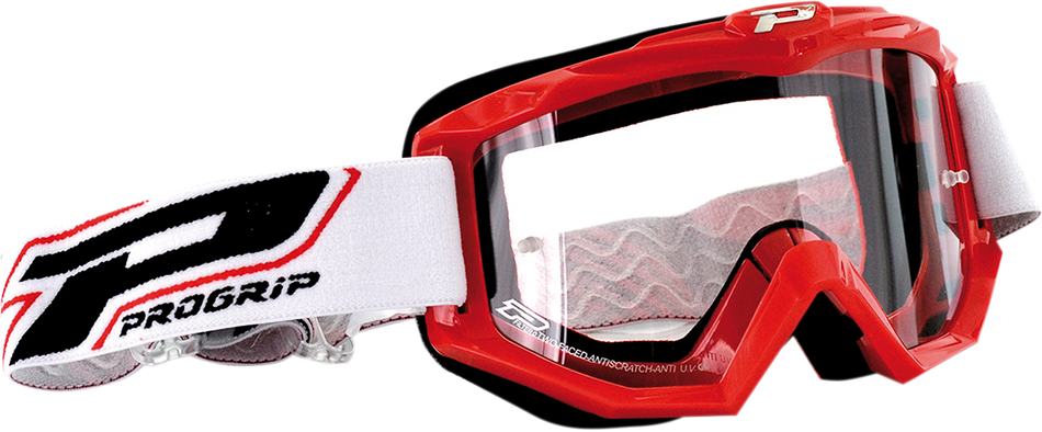 PRO GRIP 3201 Raceline Goggles - Red PZ3201RO