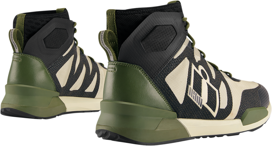 ICON Hooligan Shoes - Green - Size 10 3403-1094