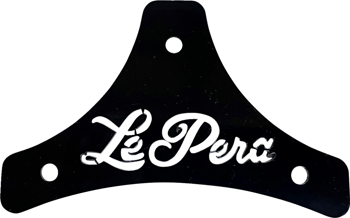 LE PERA Sissy Bar Plate - Dead End - Scroll - Black - Softail/Touring '08-'22 H-SB SCROLL