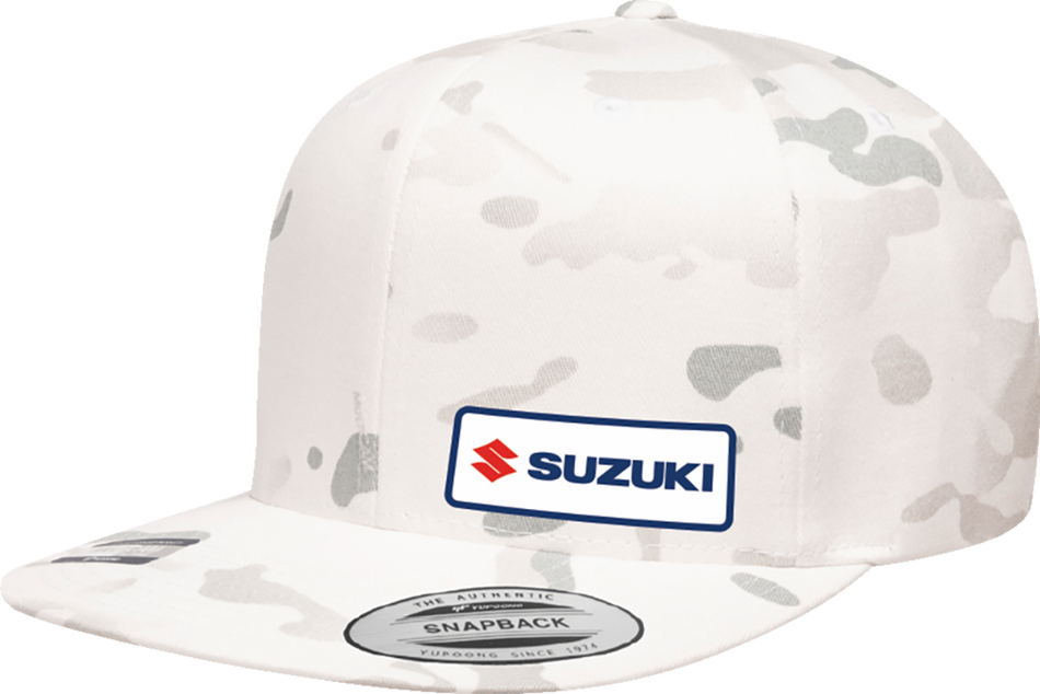 FACTORY EFFEX Suzuki Snapback Hat - Camo White 27-86406
