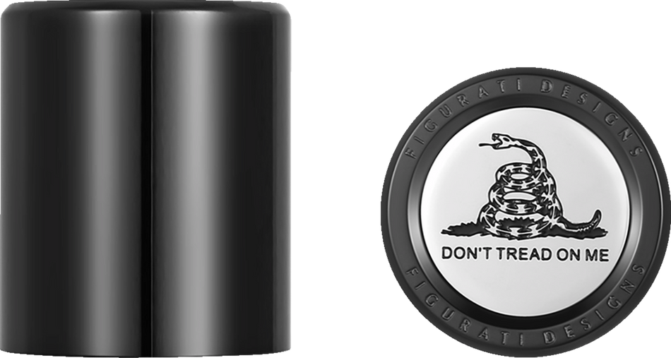 FIGURATI DESIGNS Docking Hardware Covers - Don't Tread On Me - Black FD40-DC-2730-BK