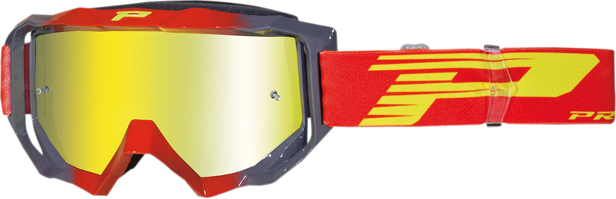 PRO GRIP Venom Goggles - Gray/Red PZ3200ROGRFL