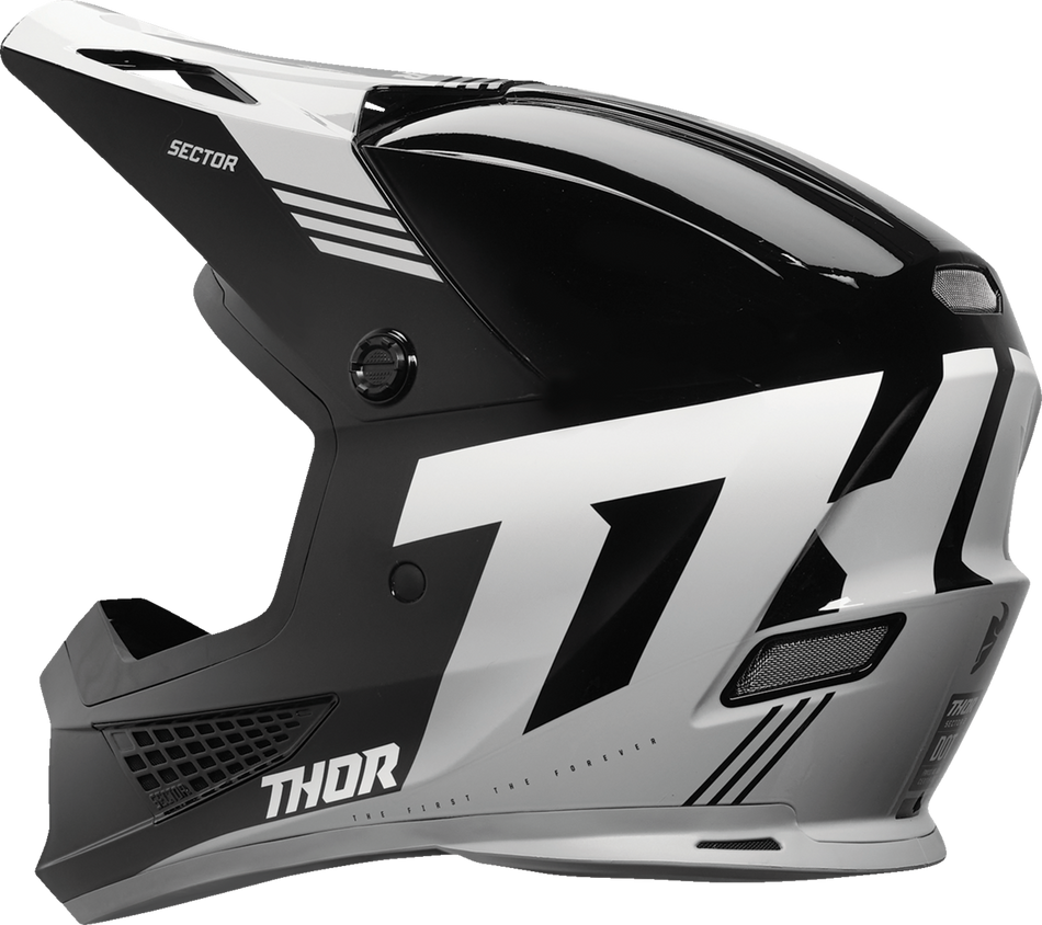 THOR Sector 2 Helmet - Carve - Black/White - Medium 0110-8115