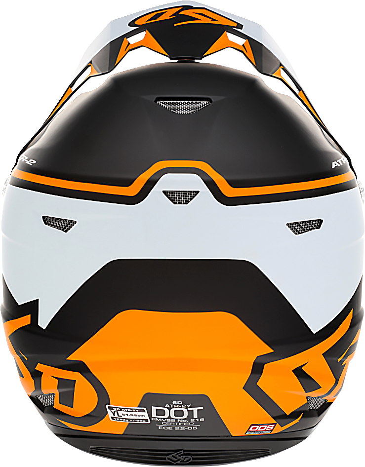 6D ATR-2Y Helmet - Drive - Neon Orange - Large 11-6312