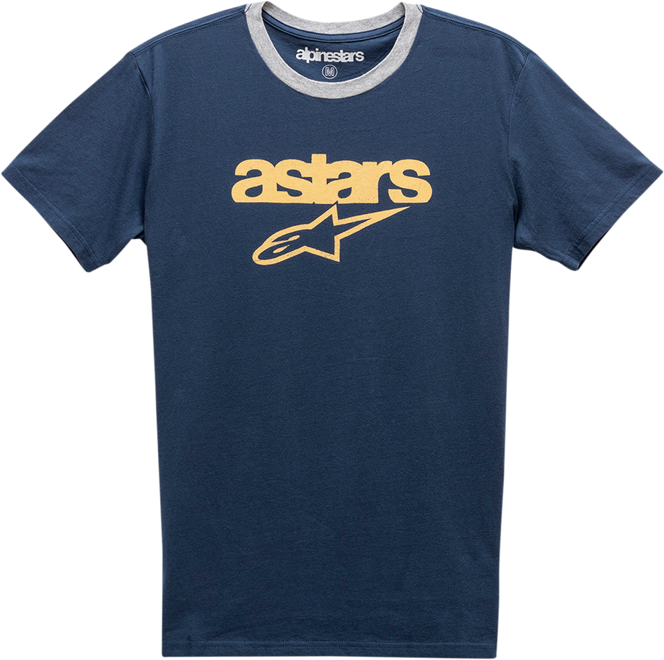 ALPINESTARS Match T-Shirt - Navy/Heather Gray - Large 1211740107026L