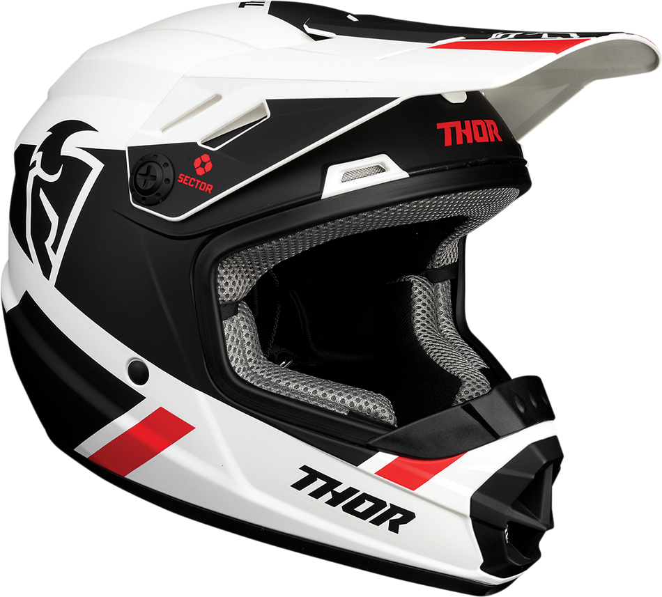 Casco THOR Youth Sector - Split - MIPS - Blanco/Negro - Mediano 0111-1360 