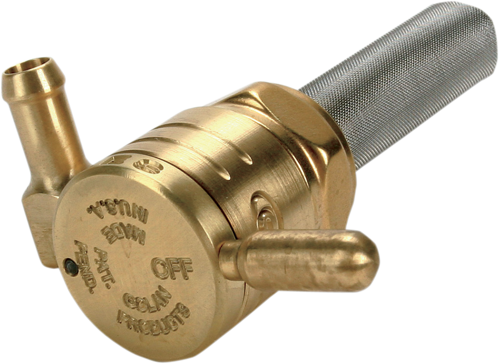 GOLAN PRODUCTS Forward Petcock - Raw Brass - 22mm 76-312F-BS