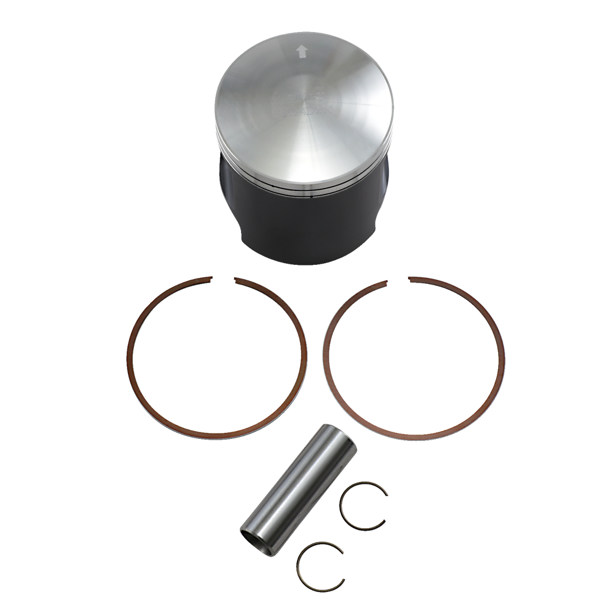 WOSSNER Piston Kit - Trail Boss/Scrambler/Trail Blazer 250 - 72.43 mm 8094D050