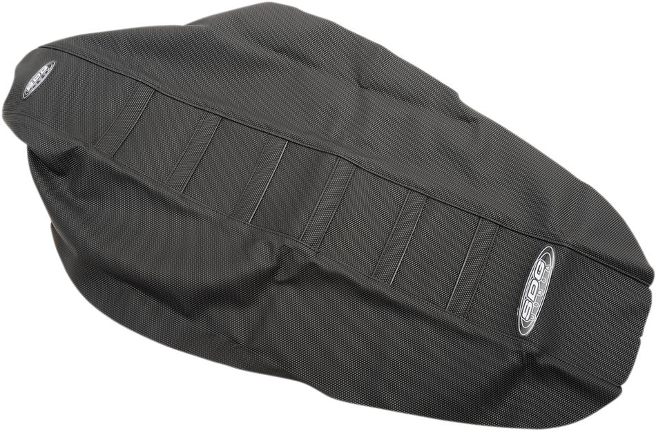 SDG 6-Ribbed Seat Cover - Black Ribs/Black Top/Black Sides 95923