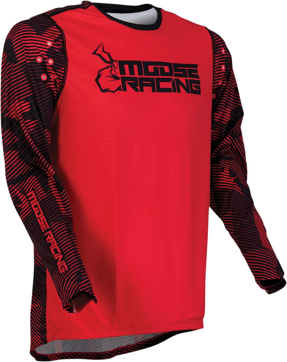 Camiseta MOOSE RACING Agroid - Rojo/Negro - Pequeña 2910-6398