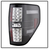 Spyder Ford F150 09-14 LED Tail Lights Black ALT-YD-FF15009-LED-BK 5008374