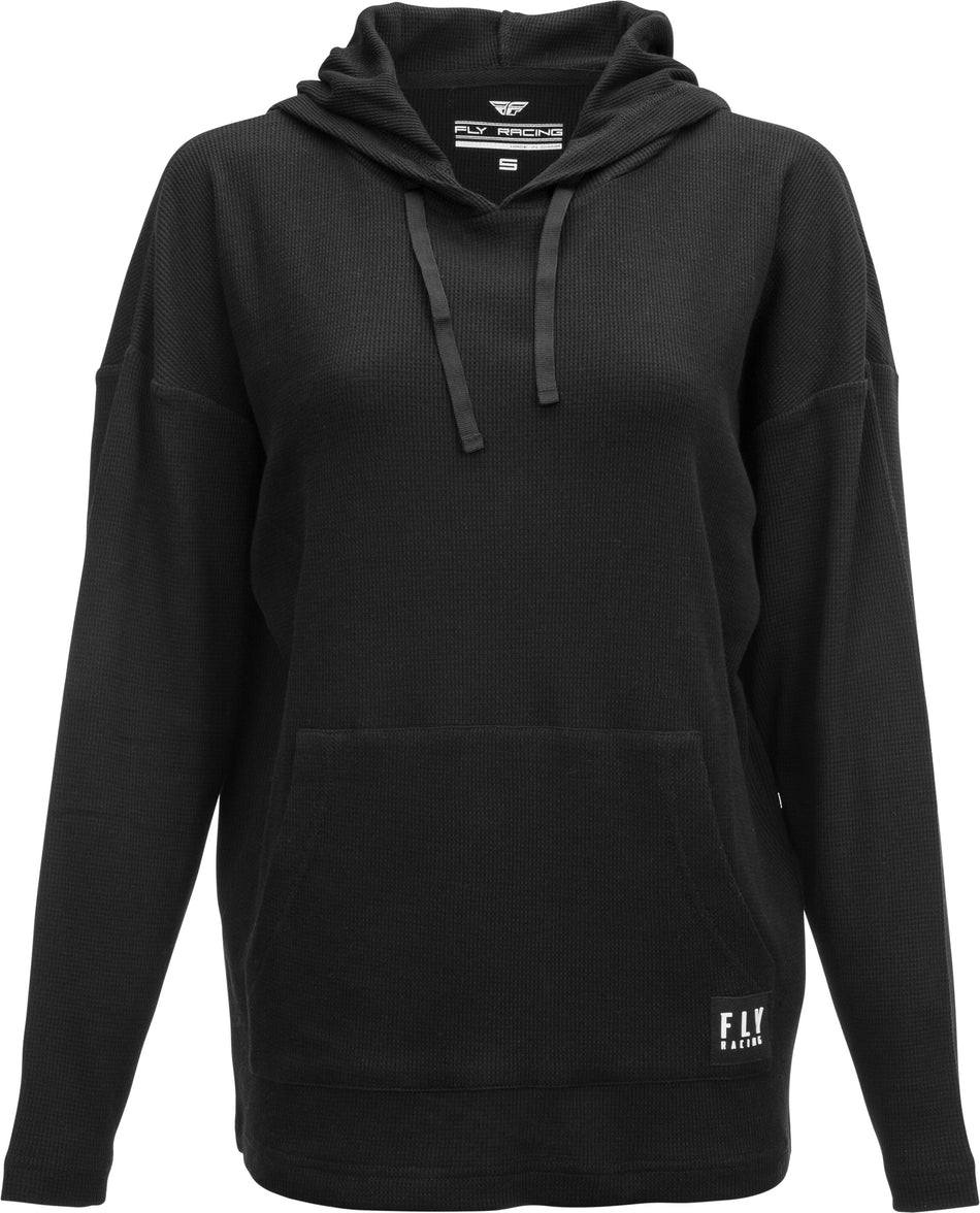 FLY RACING Women's Fly Oversized Thermal Hoodie Black Md 358-0140M