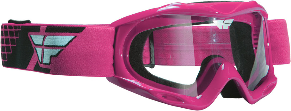 FLY RACING Goggle Focus Adult Pink W/Clear Lens 37-2220