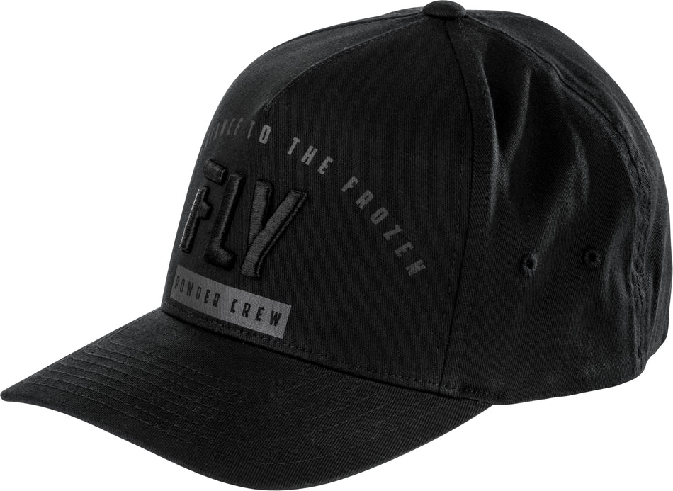 FLY RACING Fly Flex-Fit Powder Crew Hat Black Sm/Md 351-0590S