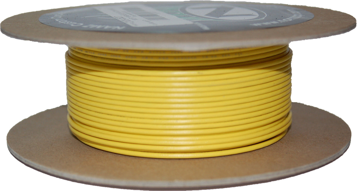 NAMZ CUSTOM CYCLE#18-Gauge Yellow 100' Spool Of Primary WireNWR-4-100